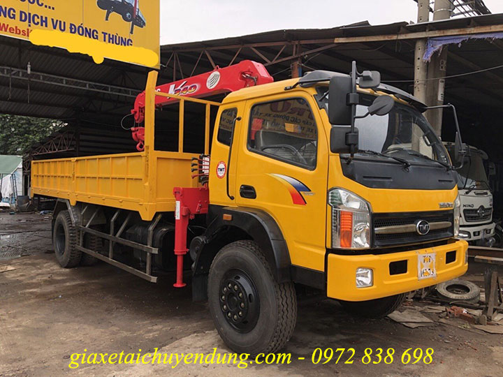 xe tải tmt 7.5 tấn gắn cẩu unic 3 tấn