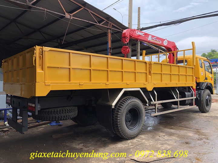 xe tải tmt cửu long gắn cẩu unic 3 tấn